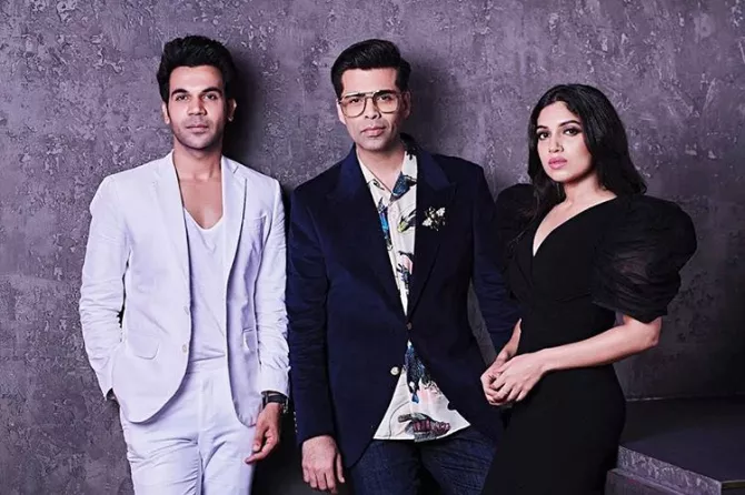Karan Johar, Bhumi Pednekar and Raj Kummar Rao