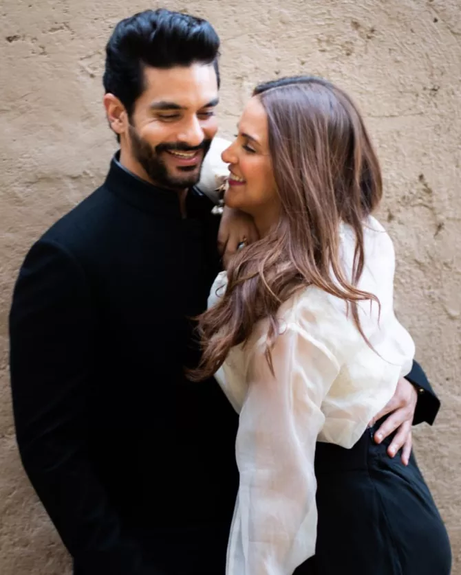 Neha Dhupia and Angad Bedi