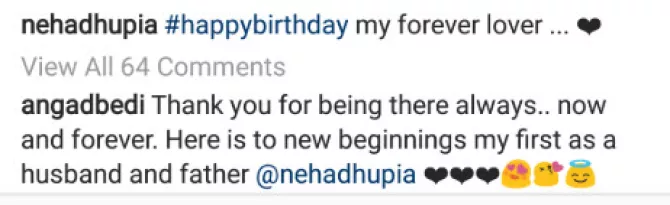 Angad Bedi's birthday