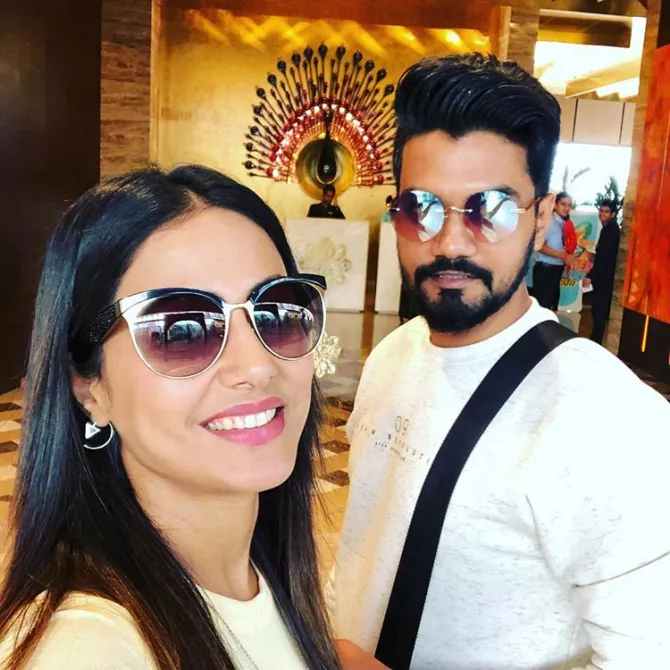 Hina Khan and Rocky Jaiswal