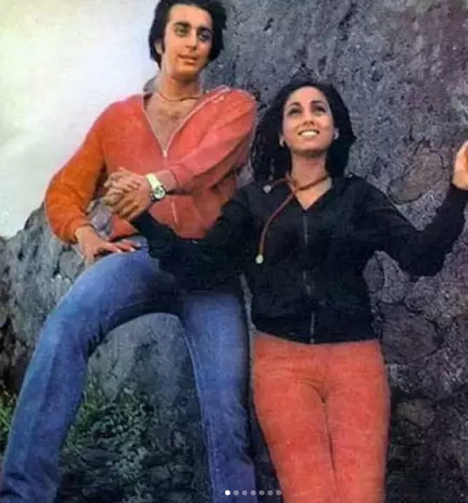 Sanjay Dutt and Tina Munim
