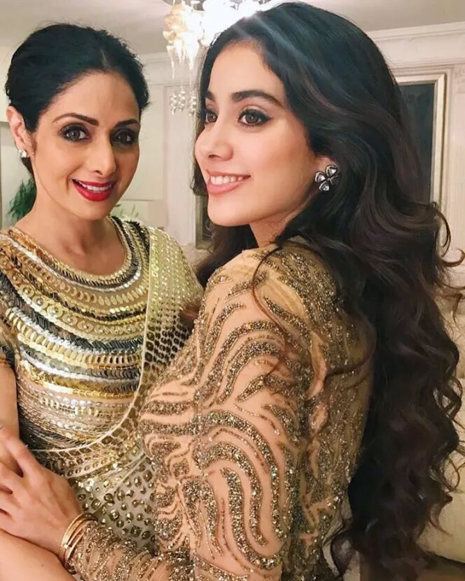Janhvi Kapoor and Sridevi