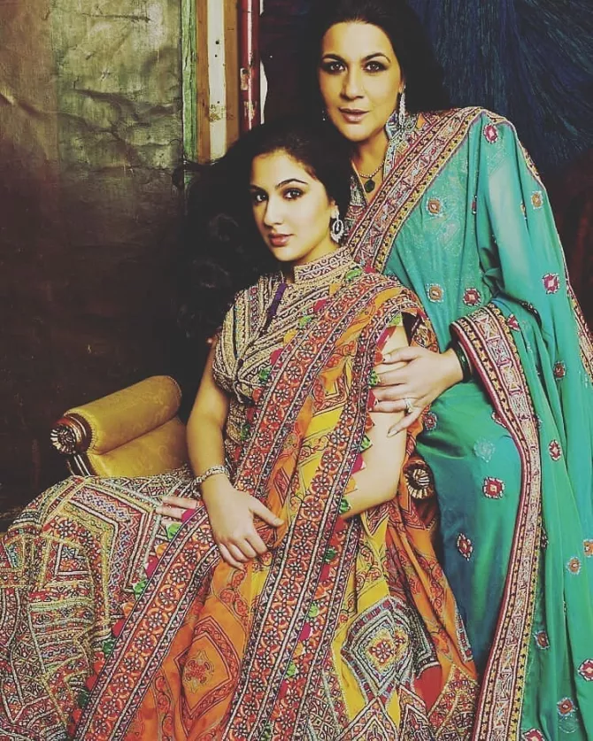 Sara Ali Khan and Amrita Singh