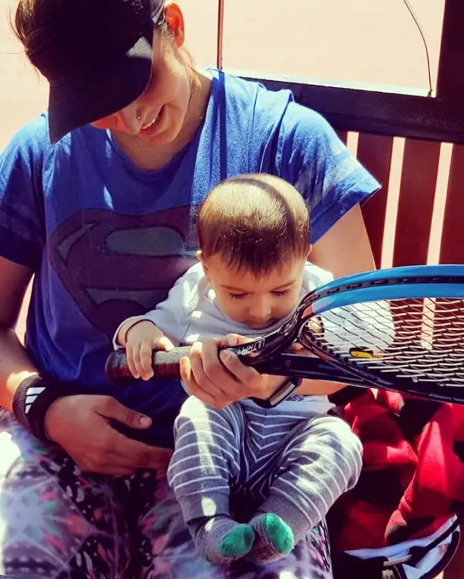 Sania Mirza and Izhaan Mirza Malik