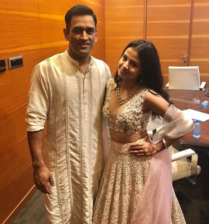 Mahendra Singh Dhoni and Sakshi Singh Dhoni