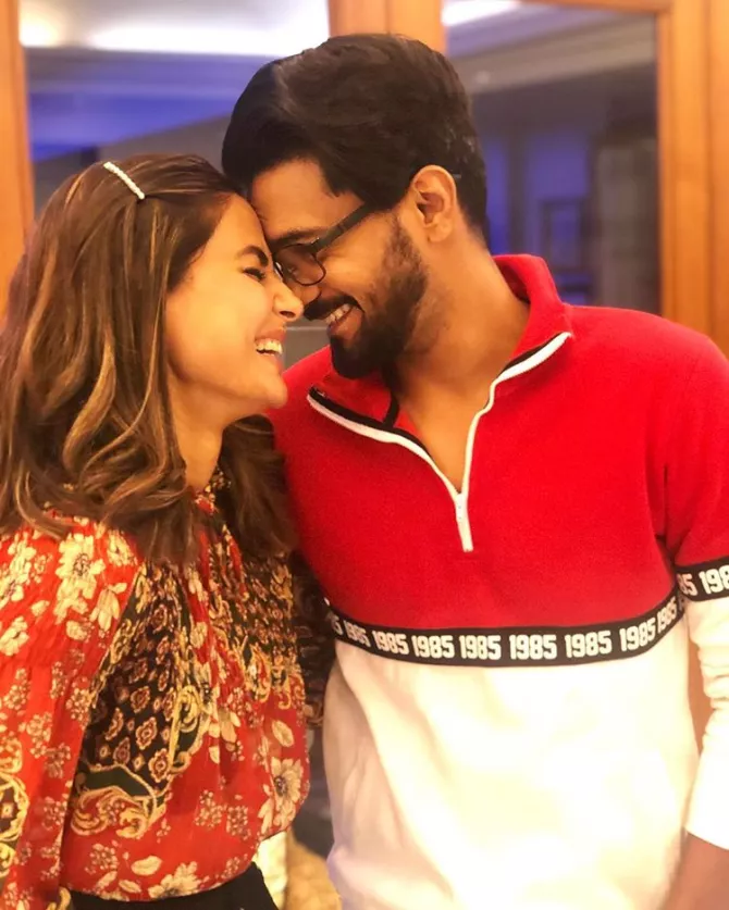 Hina Khan and Rocky Jaiswal