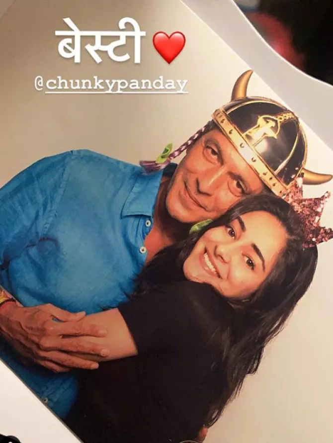 Chunky Panday and Ananya Panday