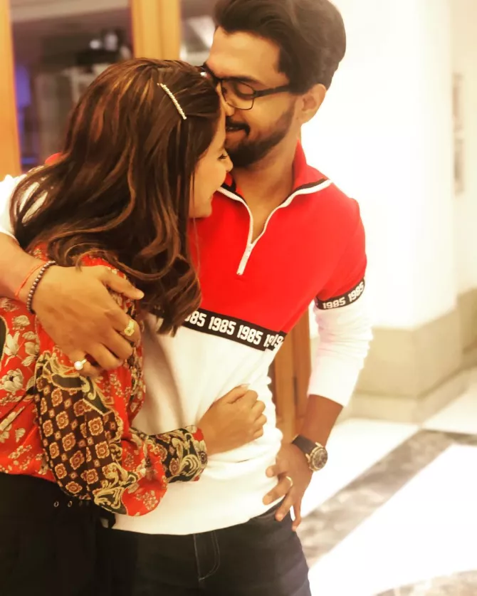 Hina Khan and Rocky Jaiswal