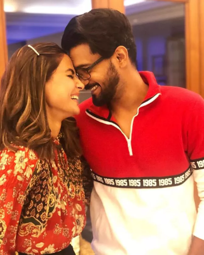 Hina Khan and Rocky Jaiswal