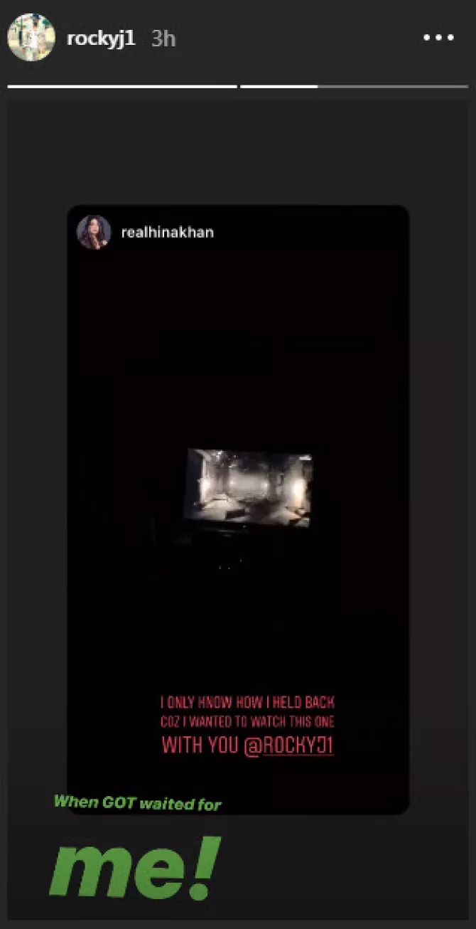 Hina Khan and Rocky Jaiswal