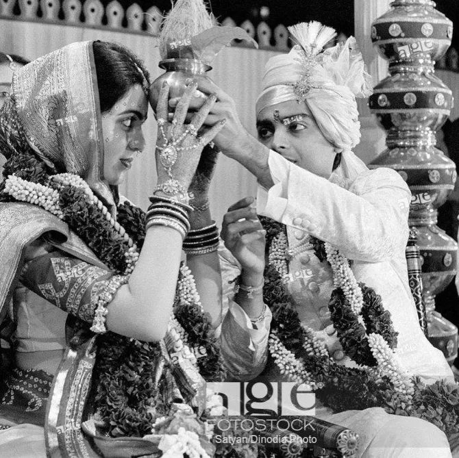 Nita Ambani And Mukesh Ambani wedding pictures