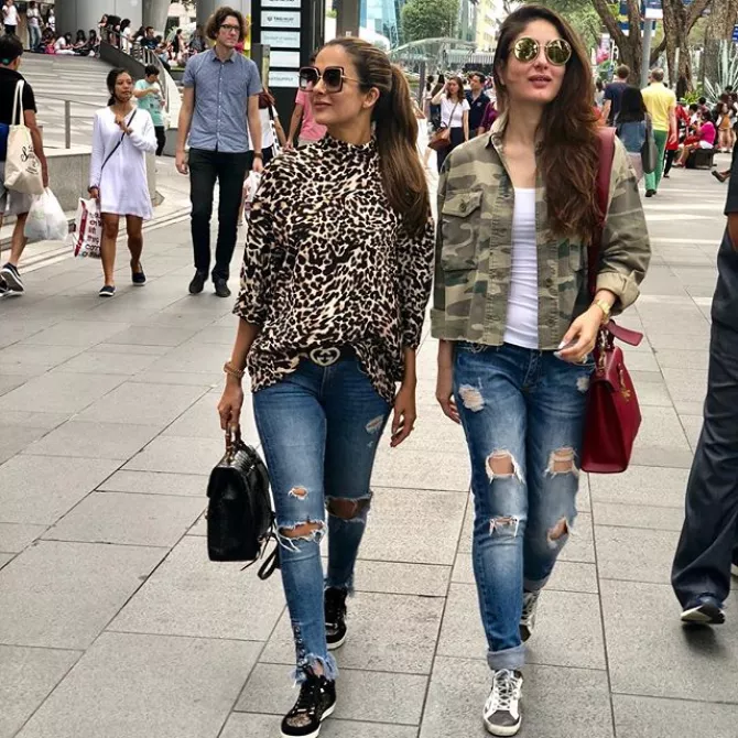Kareena Kapoor Khan and Amrita Arora
