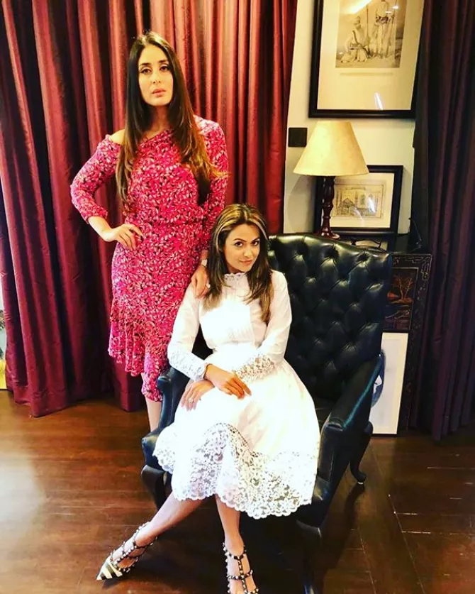 Kareena Kapoor Khan and Amrita Arora