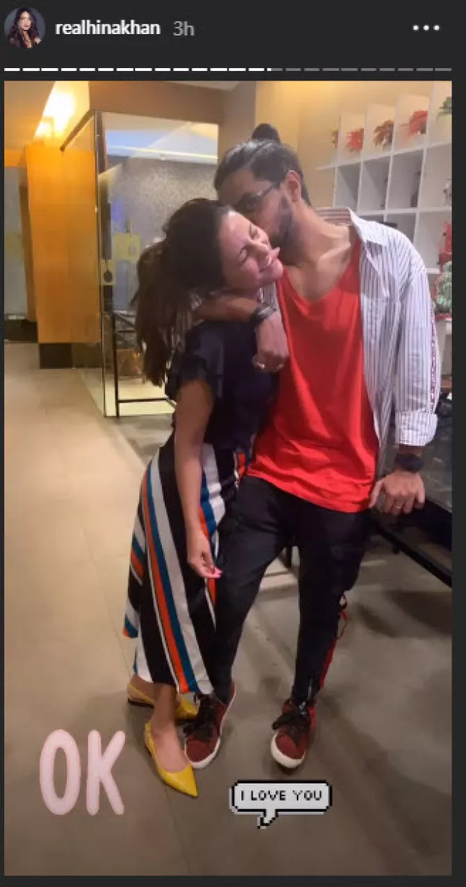 Hina Khan and Rocky Jaiswal