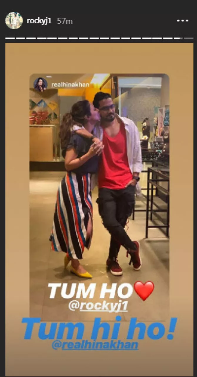 Hina Khan and Rocky Jaiswal