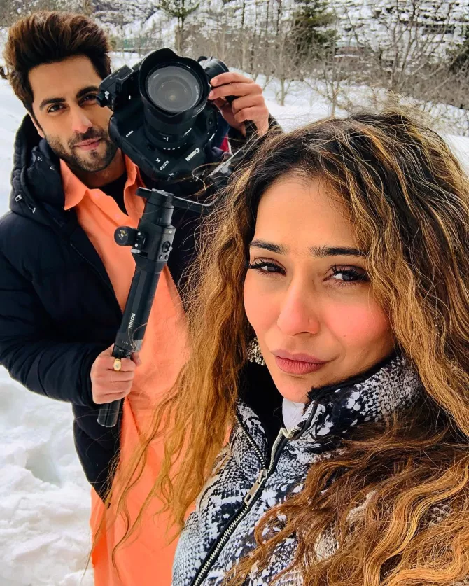 Sara Khan and Ankit Gera