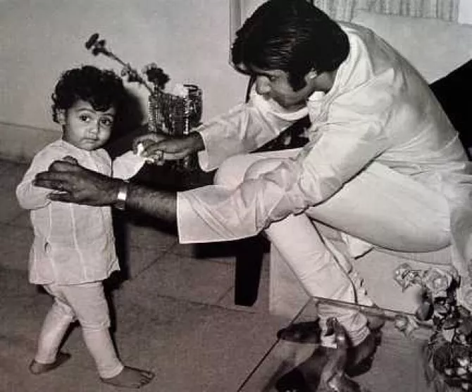Amitabh Bachchan and Abhishek Bachchan