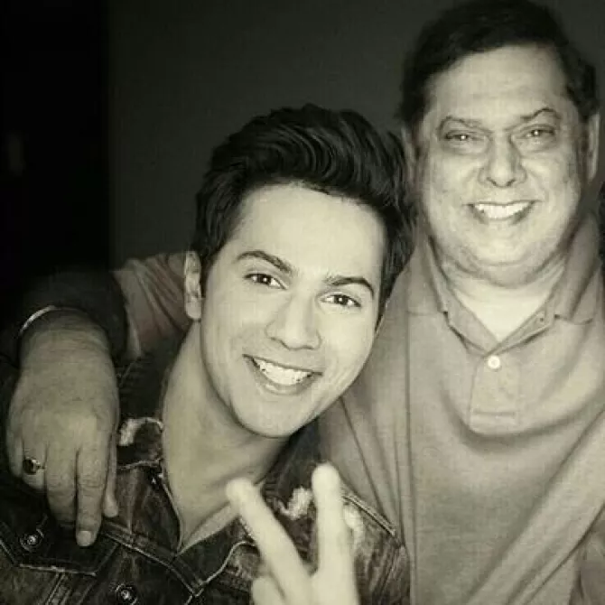 Varun Dhawan with father, David Dhawan