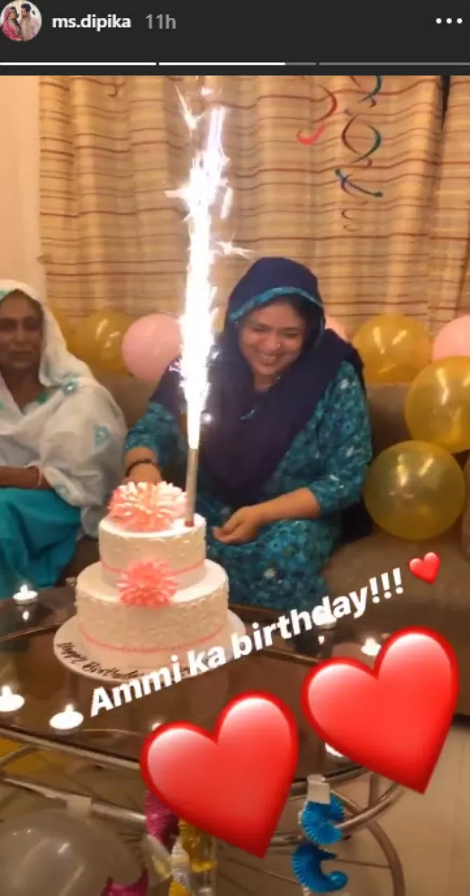 Dipika Kakar's mother-in-law's birthday