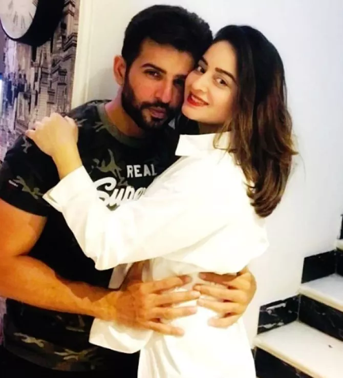 Jay Bhanushali and Mahhi Vij