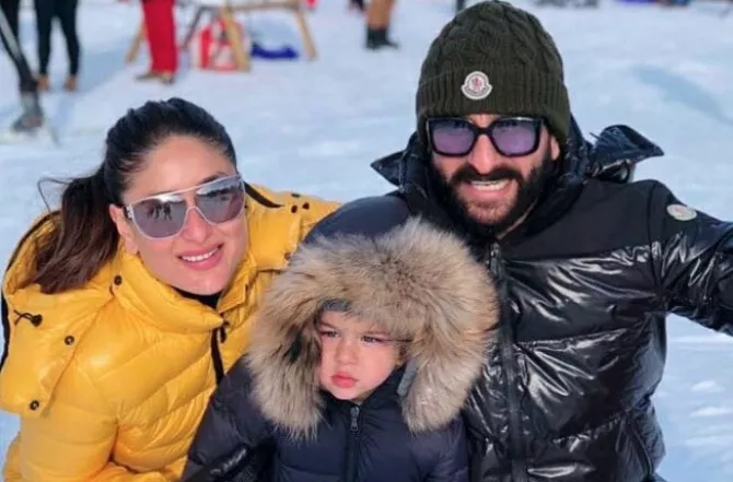 Saif Ali Khan, Kareena Kapoor Khan and Taimur Ali Khan