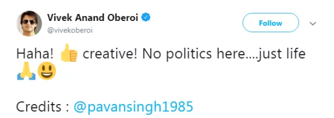 Vivek Oberoi tweet