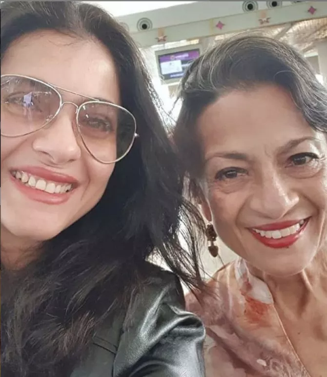 Tanuja and Kajol