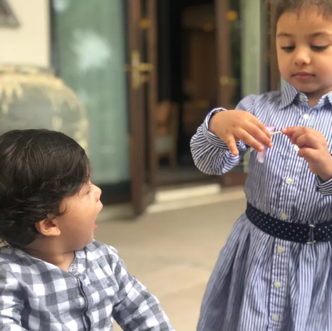 Misha Kapoor and Zain Kapoor
