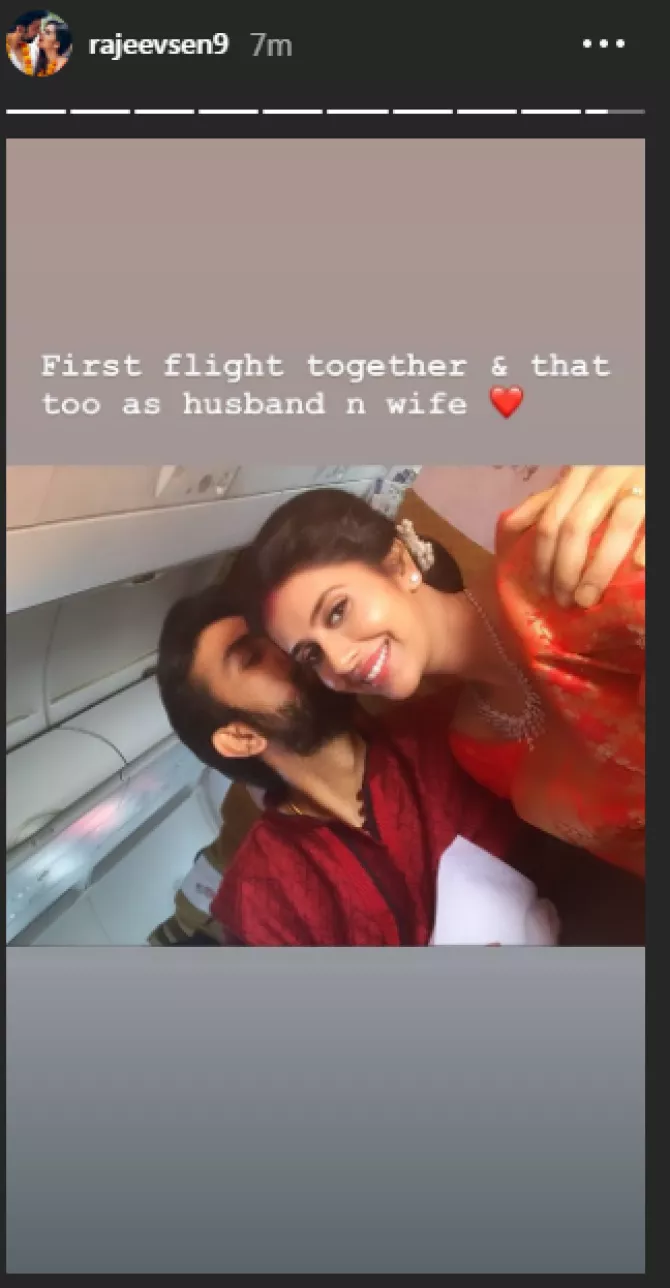 Charu and Rajeev post wedding look