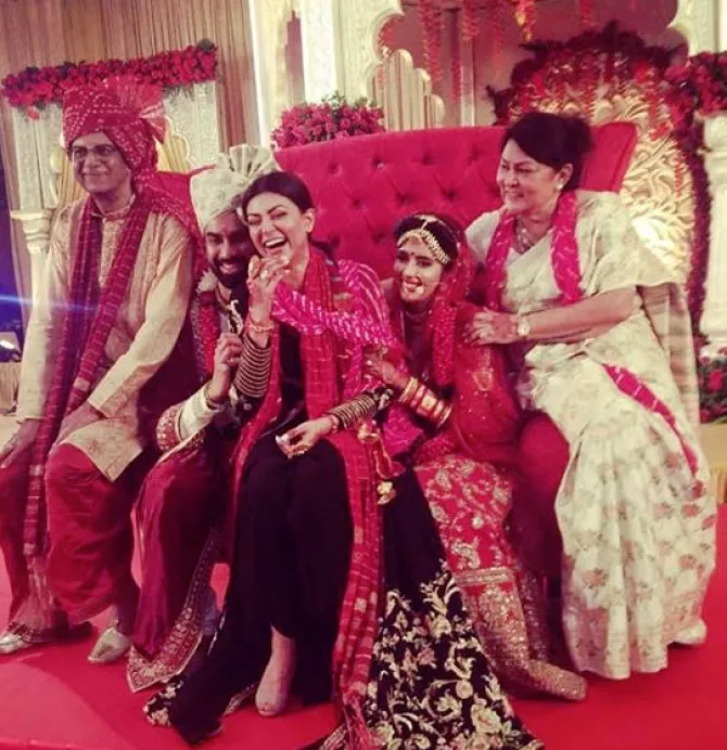 Sushmita Sen and Charu Asopa