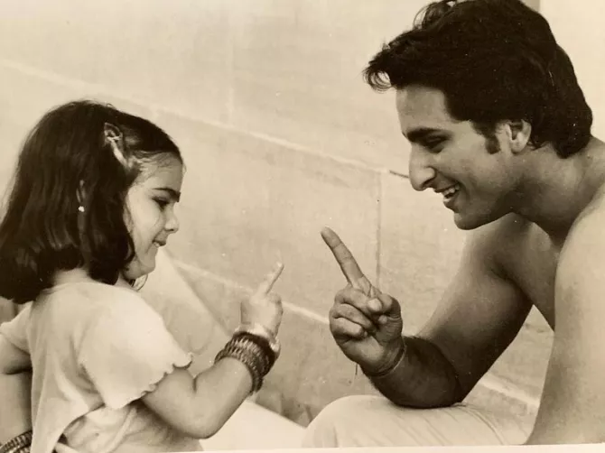 Saif Ali Khan and Sara Ali Khan