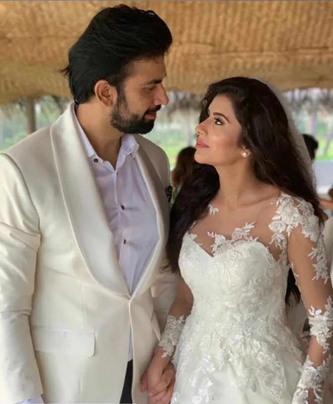 Charu Asopa and rajeev Sen