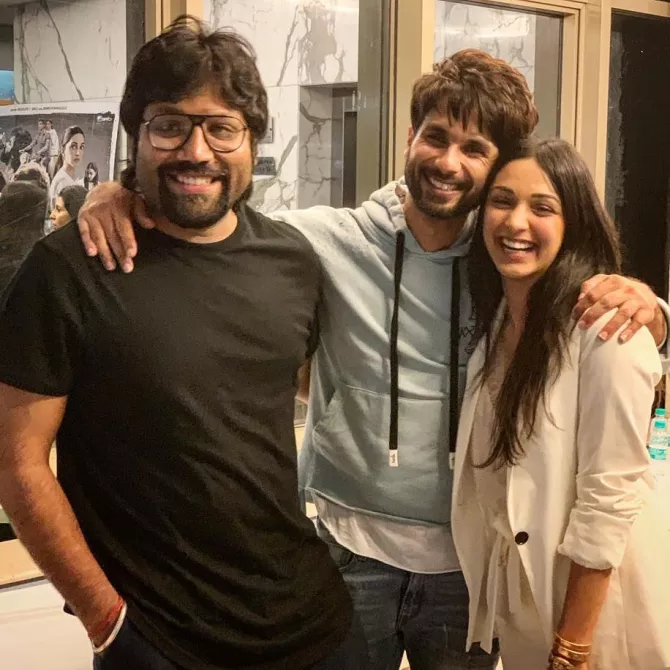 Shahid Kapoor, Kiara Advani and Sandeep Reddy Vanga