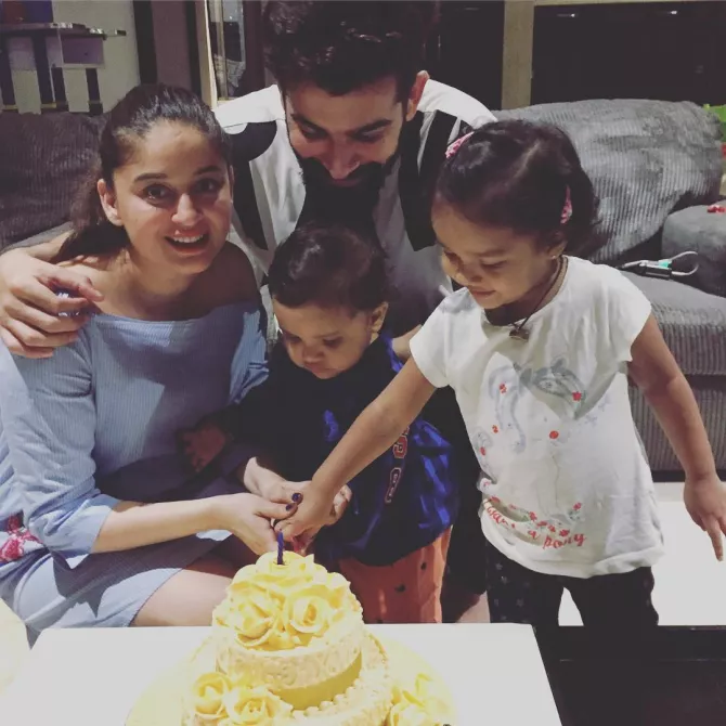 Mahhi Vij and Jay Bhanushali