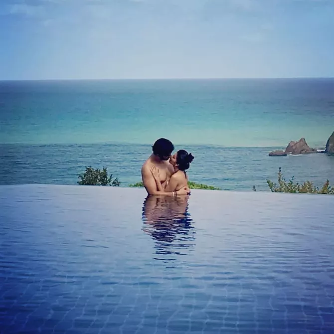 Charu Asopa Sen and Rajeev Sen