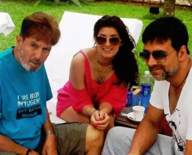 Rajesh Khanna, Twinkle Khanna and Akshay Kumar