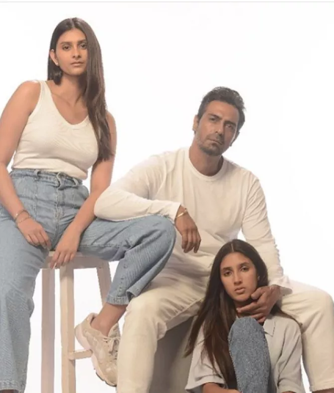 Arjun Rampal with his kids