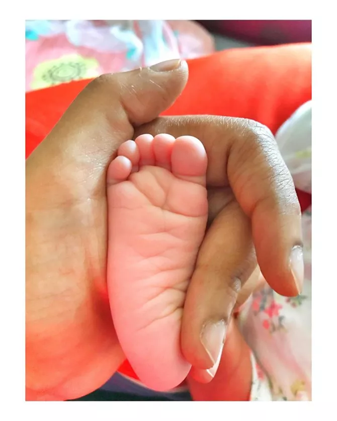 Sameera and her baby girl