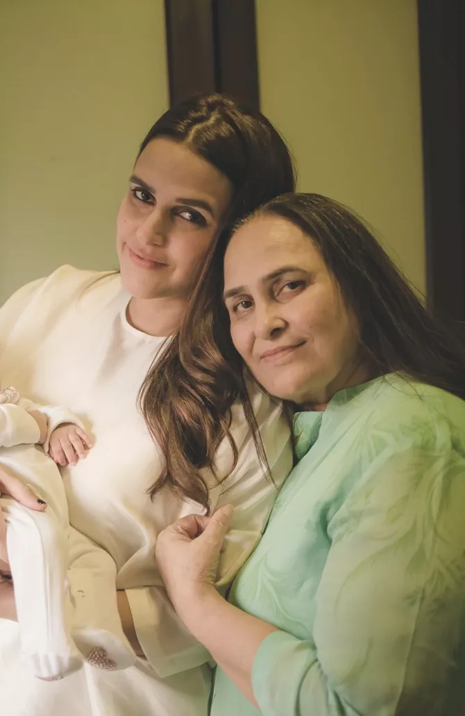 Neha Dhupia and Mehr Dhupia Bedi