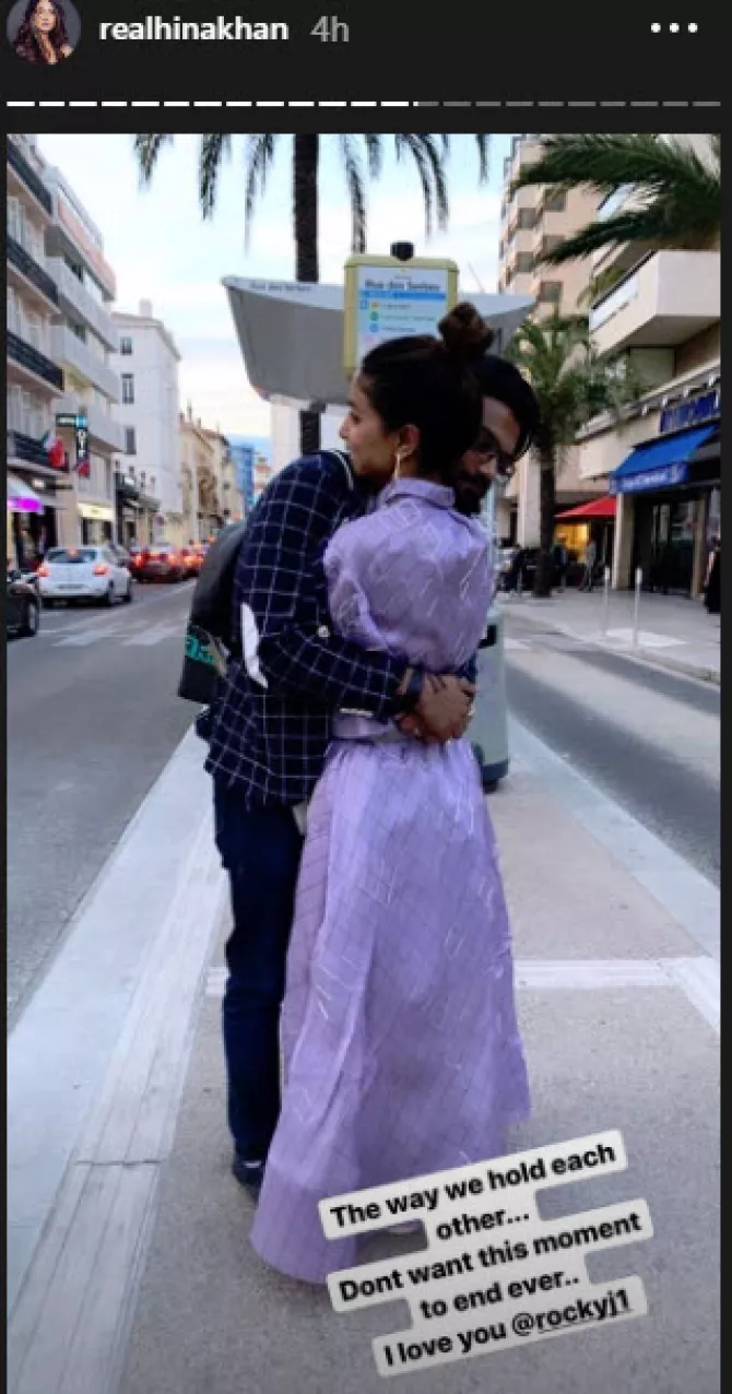 Hina Khan And Rocky Jaiswal