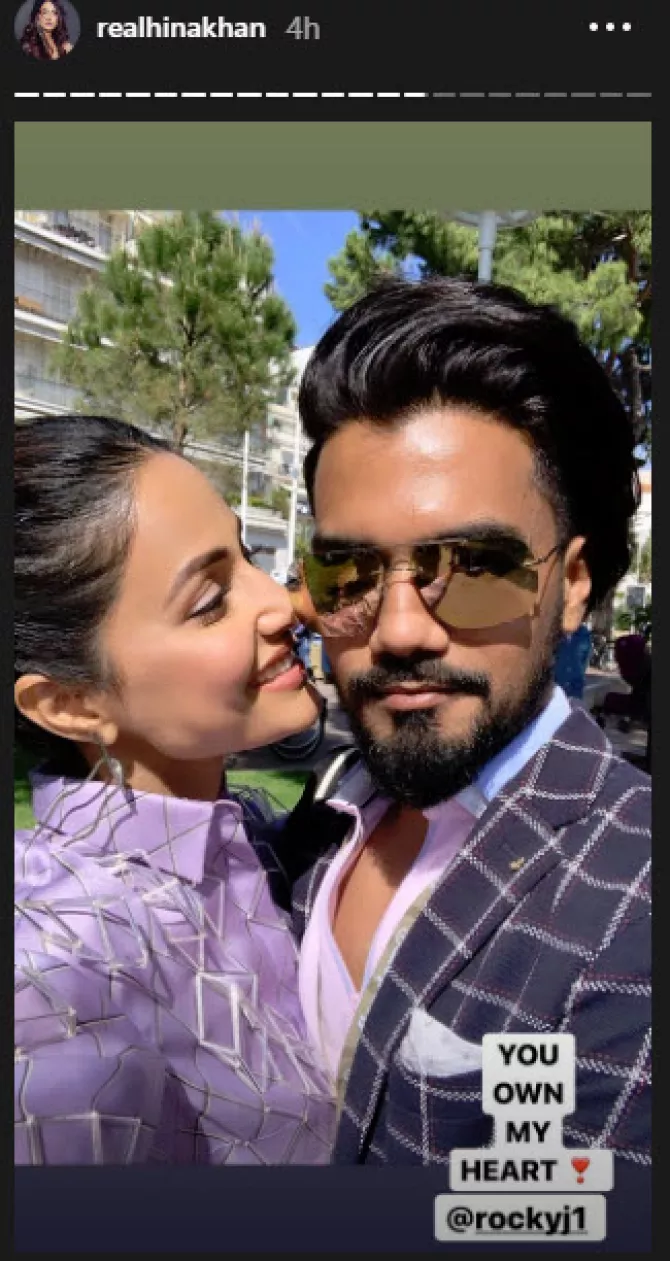 Hina Khan And Rocky Jaiswal