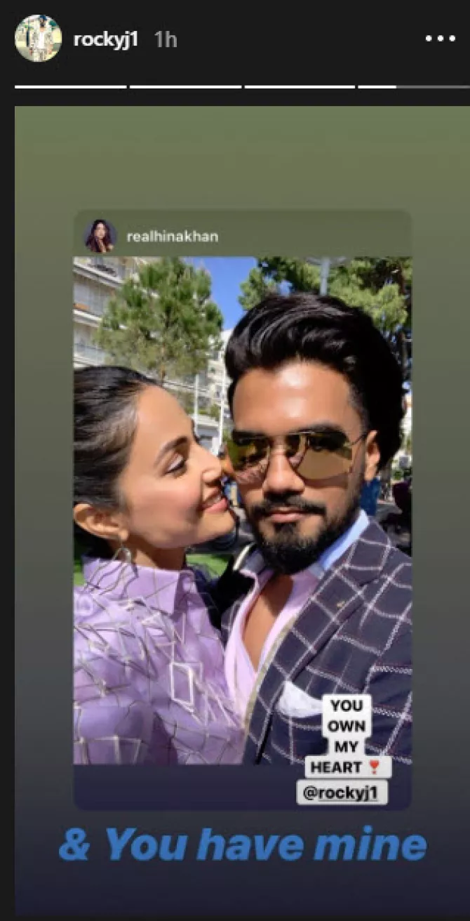 Hina Khan And Rocky Jaiswal