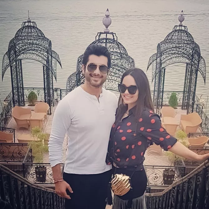 Sharad Malhotra and Ripci Malhotra