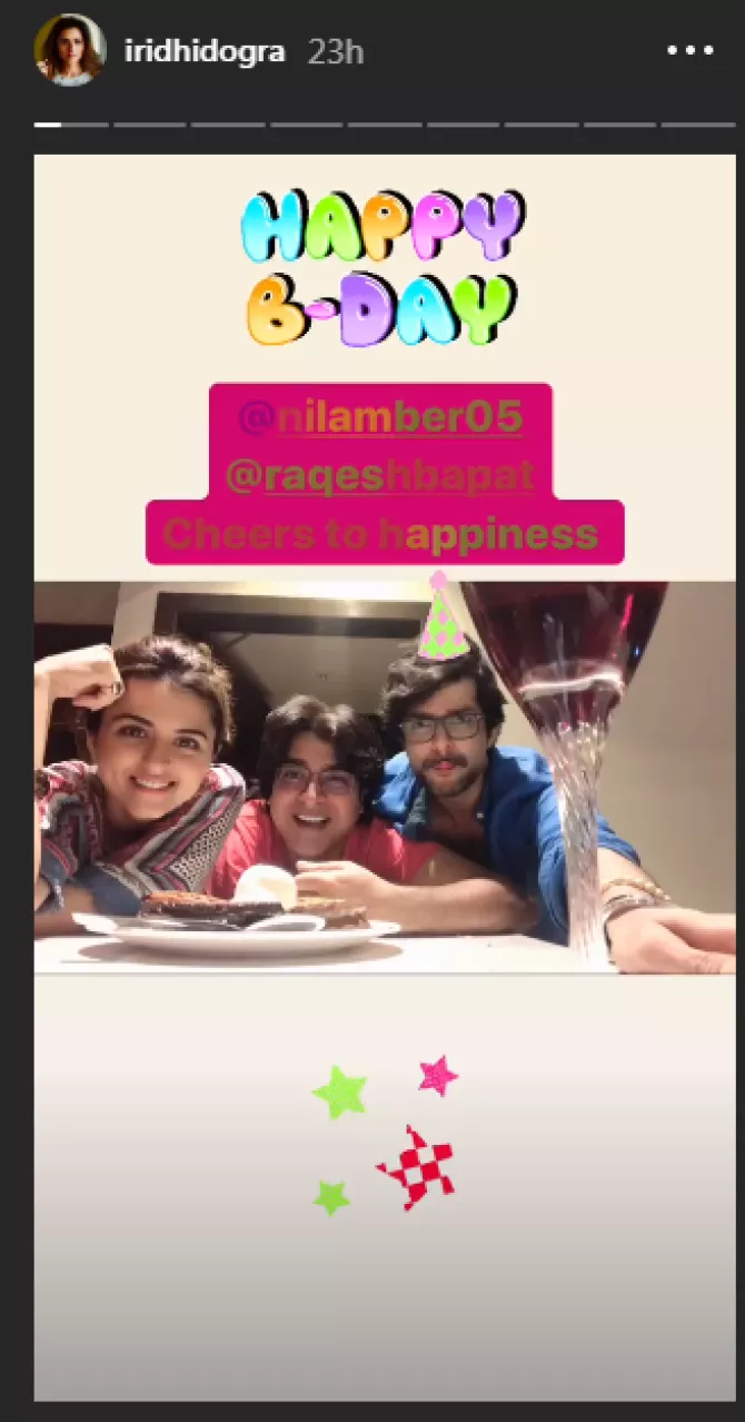 Ridhi Dogra birthday wish for Raqesh Bapat