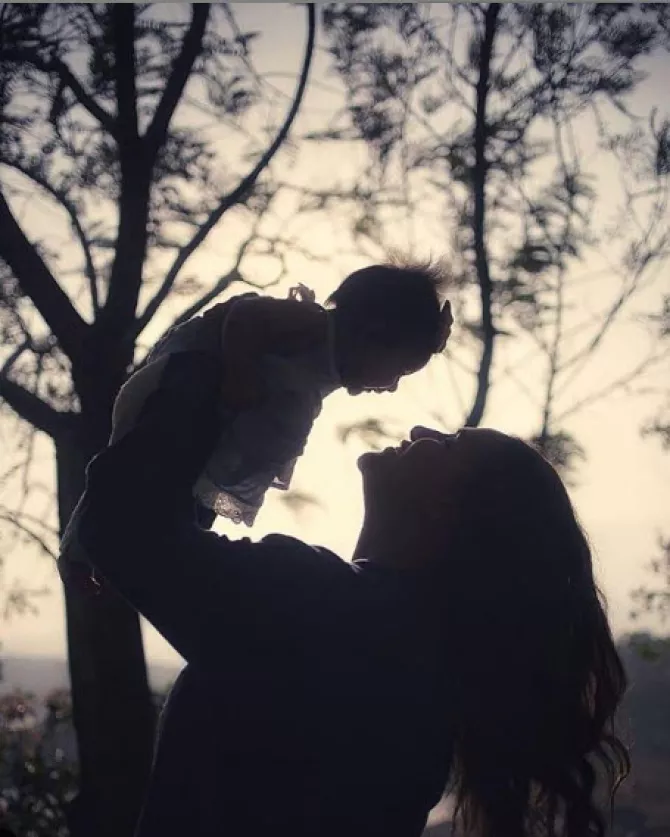 neha dhupia with daughter mehr