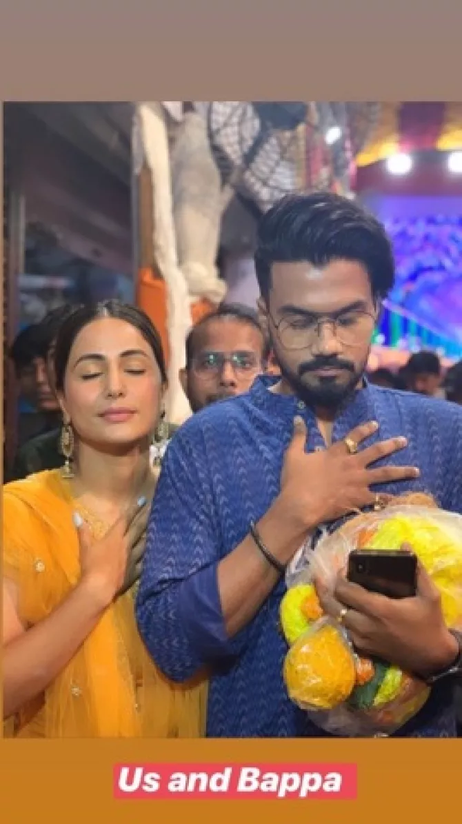 Hina Khan and Rocky Jaiswal