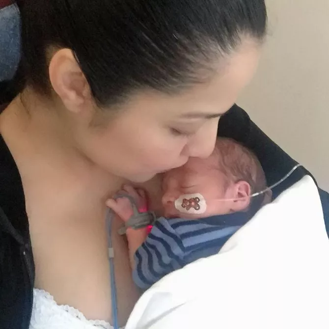 Celina Jaitly and Arthur Jaitly Haag