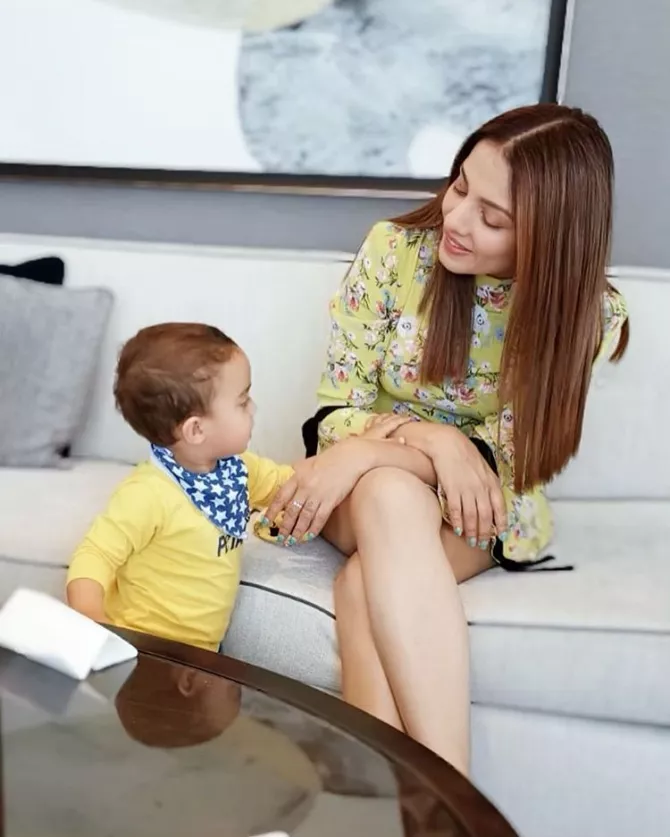 Celina Jaitly and Arthur Jaitly Haag