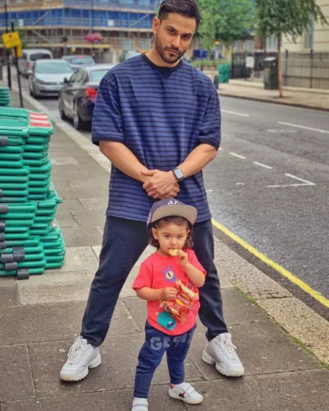 Kunal Kemmu and Inaaya Naumi Kemmu