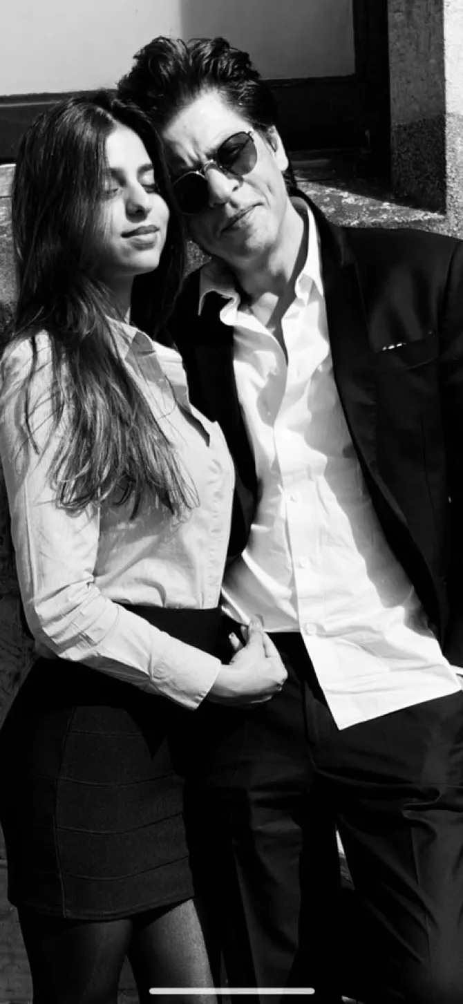Shah Rukh Khan and Suhana Khan
